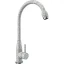 Смеситель кухонный Platinum 26 FHP (7456) поворотный однорычажный из нержавеющей стали серый (SP000033418)