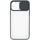 Чехол UFT для iPhone 12 Pro силиконовый со шторкой, защищающей камеру Black матовый