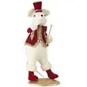 Статуэтка мышонка J-line рождественская новогодняя 51 см красная (46517)