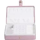 Шкатулка-органайзер для украшений Yiwu на кнопке 16x11x4.7 см розовое золото HP-5-30PP