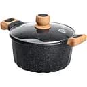 Каструля алюмінієва MGC HP-4-433B з антипригарним покриттям 5 л чорна