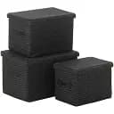 Набір кошиків Kela Rimossa чорний 3 шт. (32124)