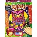 Розмальовка глітерними блискітками за номерами Danko Toys Сова РГН-02-03 міні 20.5х26 см