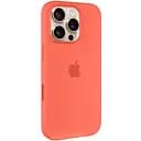 Чехол Epik Silicone case AAA с Magsafe и кнопкой Animation для Apple iPhone 16 Pro Max 6.9 Tangerine
