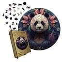 Деревянный пазл Мандала Панды, А2, Деревянная коробка 300+ элементов
