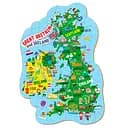 Пазл DoDo Мапа Великобританії та Ірландії, 100 елементів (301160)