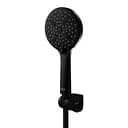 Душовий набір Drop MULTI120-3BL+SET (лійка для душу + шланг + кріплення), чорний