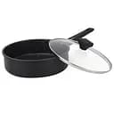 Сковорода глубокая с крышкой Ardesto Gemini Gourmet Andria 28 см черная (AR1928GMG)