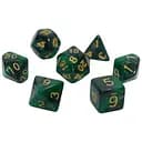 Набір кубиків Galaxy 7 Dice Set - Dark green , 7 шт. (g7dgala05)
