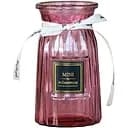 Ваза для квітів Crystal Cindy скляна кольорова 15 см світлий бордо (83210414-26/2 Сбордо)