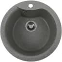 Гранитная мойка для кухни Platinum 480 Turas матовая серая