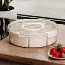 Лоток органайзер для зберігання Yiwu HP-27-14 3,5 л на 9 відсіків пластиковий бежевий