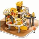 Автотрек JP 588-13 з мелодіями, підсвічуванням, 8 машинками, автоматичним підйомником і автомийкою 