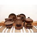 Рождественский набор керамической (глиняной) посуды Семейный на 6 человек