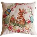 Наволочка декоративная Прованс Злагода Зайчики в веночке 45х45 см (34254)