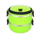 Термо ланч бокс Heinner двосекційний 0,7 л + 0,7 л зелений (HR-F-863-2V)