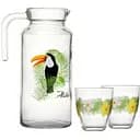 Набор Pasabahce Jungle кувшин 285 мл и стакана 6 шт. (95972)