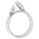 Кабель Hoco Lightning Solid silicone charging data cable U113, 1.2 м silver