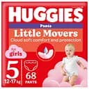Набір підгузки-трусики для дівчаток Huggies Little Movers Pants 5 (12-17 кг) 68 шт.
