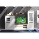 Модульна стінка для вітальні Гербор Ріко Німфея альба/Дуб артизан (GRB-1922)