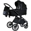 Універсальна всесезонна коляска El Camino ME 1124-2 Prestige Black 2 в 1: люлька + прогулянковий блок