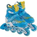 Ролики для підлітків Banwei із захистом 6917-М розмір 35-38 сині