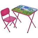 Дитячий столик Bambi M 5963-8 Свинка Пеппа складний зі стільчиком овочі-фрукти
