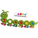 Развивающая игра Гусеница Собери по образцу Ubumblebees (ПСД245) PSD245 с карточками