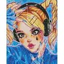 Алмазна мозаїка Ideyka Ритмічна музика nila_art_art на підрамнику 40х50 см (AMO7598)