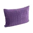 Чехол на подушку Руно Violet на молнии, стеганый микрофайбер+велюр, 50х70 см, фиолетовый (382.55_Violet)