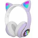 Бездротові навушники з вушками Tucci STN28 фіолетові