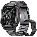 Смарт-часы Lige C20 BW1821E в противоударном тактическом корпусе с двумя ремешками black (16689)