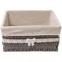 Корзина стеллажная Handy Home Бантик, с текстильным вкладышем, 30х23х15 см (EW-90 M)