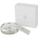 Свеча J-line ароматическая  в металлической серебряной шкатулке аромат апельсин земляника гардения диаметр 12 см  Бельгия (16138)