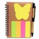 Блокнот А6 Bambi N02-Y с набором стикеров и ручкой на спирали 64 листа