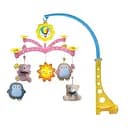 Детская карусель XQT 730 мягкие подвески, мелодии, механический механизм разноцветный