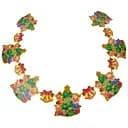 Новогодняя гирлянда декоративная картонная двусторонняя С Новым Годом!