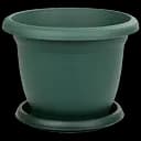 Горщик для квітів Serinova з піддоном Villa, 5 л, зелений (VS06-Yesil/V506GREEN)