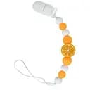 Силиконовая цепочка для пустышки Апельсин Mega Zayka MGZ-0523-2 длина 24 см