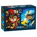 Пазлы De.tail Кошка воин и Кот призрак Киева 2 в 1, 500 элементов (DT500-09)