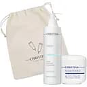 Набір Christina Весняне оновлення Очищення і захист для обличчя: натуральний очисник для всіх типів шкіри Fresh Pure & Natural Cleanser 300 мл + постпілінговий тональний захисний крем Rose De Mer Post Peeling Cover Cream 5, 20 мл