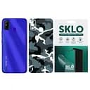 Захисна плівка SKLO Back (тил) Camo для TECNO O 4 LTE Блакитний / Army Blue