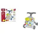 Дитяча розвиваюча каталка з ігровим столиком, піаніно та пальчиковими іграми, сірого кольору