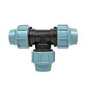 Тройник редукционный 50*32*50 мм зажимной Сантехпласт