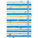 Блокнот А5 Bambi 5703-04 на резинке твердая обложка 21х14 см 80 листов клетка синий