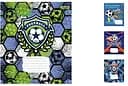 Тетради ученические 12 листов линия. 1В Football, 25 шт. в упаковке