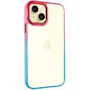 Чохол Epik TPU+PC Fresh sip series для Apple iPhone 13, 6.1 Бірюзовий/Рожевий