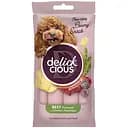 Ласощі кремові для собак Delickcious яловичина з додаванням сиру та спаржі 60 г (4х15 г)