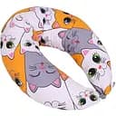 Подушка для вагітних та годування MirSon №5027 Color Line Кіт батон 30х170 см помаранчева (2200010969887)