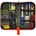 Паяльный набор Aida A-806+: паяльник 60W, рег. t 200-450 гр C, жала 900M 6 шт., мультиметр, инструменты и расходники в пенале